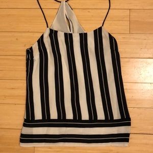 Banana Republic black and white camisole blouse